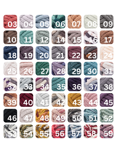 Layout of all the color options to pick from.